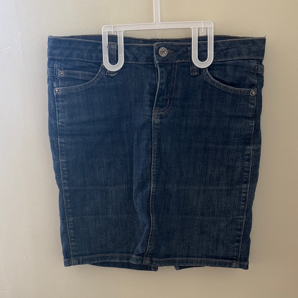 Classic Blue Denim Skirt
